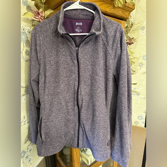 Duluth Trading Co Full Zip Fleece Jacket ZipperPockets Women's 2XL purple - Picture 7 of 8